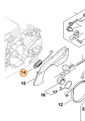 Zugfeder 017 / 018 / 019 MS 170 / 180 / 190T